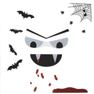 Decorations - Props Boo Crew Vampire Door Decoration Stickers 2pk