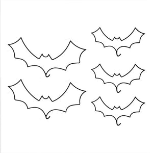 Decorations - Props Deadly Soiree Black Wire Bat Cake Decorations 5pk