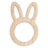 Hey Bunny Wooden Bunny Napkin Rings FSC 6pk