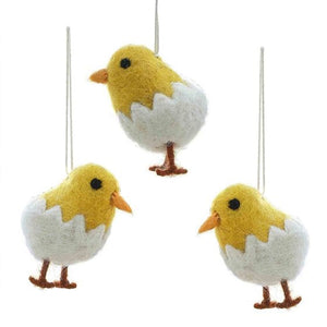 Decorations - Props Hop Hop Hooray Felt Chick Tree Decorations 3pk