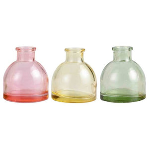 Decorations - Props Hop Hop Hooray Glass Bud Vases 6cm x 6.6cm 3pk