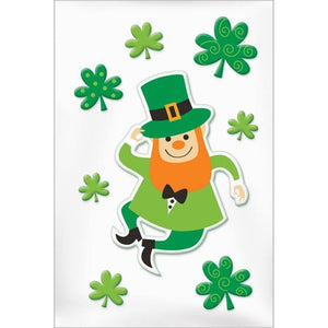 Decorations - Props St Patrick's Small Gel Clings Decorations 29cm x 16cm Each