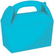 Games & Favors - Favor Boxes, Treat & Loot Bags Caribbean Blue Gable Boxes FSC 15cm x 17.5cm x 10cm 4pk