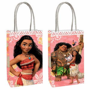 Games & Favors - Favor Boxes, Treat & Loot Bags Moana Kraft Paper Bag 8pk