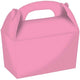 Games & Favors - Favor Boxes, Treat & Loot Bags New Pink Gable Boxes FSC 15cm x 17.5cm x 10cm 4pk