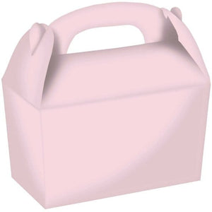 Games & Favors - Favor Boxes, Treat & Loot Bags Pastel Pink Gable Boxes FSC 15cm x 17.5cm x 10cm 4pk