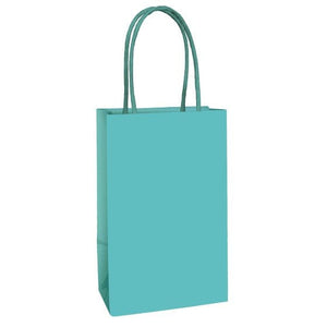 Games & Favors - Favor Boxes, Treat & Loot Bags Robin Egg Blue Paper Kraft Bags FSC 8pk