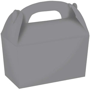 Games & Favors - Favor Boxes, Treat & Loot Bags Silver Gable Boxes FSC 15cm x 17.5cm x 10cm 4pk
