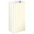 Sunshine Yellow Stripe Paper Treat Bags FSC 21cm x 13cm x 8cm 8pk