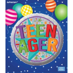 Games & Favors - Favors, Activity Kit & Stickers Teenager Badge 6cm Each