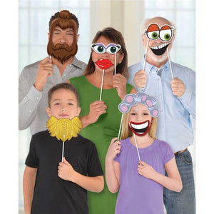 Games & Favors - Photo Props & Fun Signs Hair & Eyes Photo Booth Photo Props 13pk