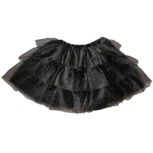 Hosiery & Tutus - Tutus & Skirts Fancy Dress Black & Gold Sparkle Tutu 5-7 Years