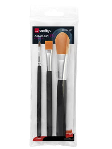 Make Up & Prosthetics -Brush,Applicator Cosmetic Brush Set Pack of 3 Styles