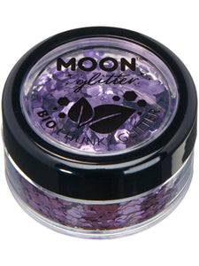 Make Up & Prosthetics - Horror Make Up Bio Chunky Glitter Lilac 3g Each