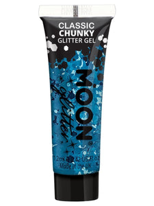 Make Up & Prosthetics - Horror Make Up Classic Chunky Glitter Gel Blue 12ml Each