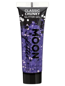 Make Up & Prosthetics - Horror Make Up Classic Chunky Glitter Gel Lilac 12ml Each