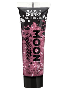 Make Up & Prosthetics - Horror Make Up Classic Chunky Glitter Gel Pink 12ml Each