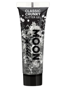 Make Up & Prosthetics - Horror Make Up Classic Chunky Glitter Gel Silver 12ml Each