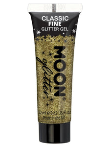 Make Up & Prosthetics - Horror Make Up Classic Fine Glitter Gel Gold 12ml Each