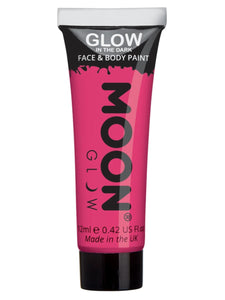 Make Up & Prosthetics - Horror Make Up Glow in the Dark Face Paint Pink 12ml Each