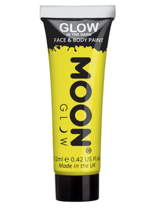 Make Up & Prosthetics - Horror Make Up Glow in the Dark Face Paint Yellow 12ml Each