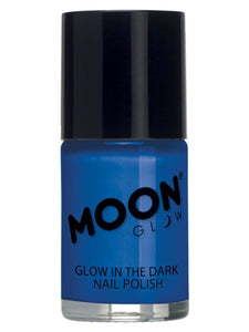 Make Up & Prosthetics - Horror Make Up Glow in the Dark Nail Polish Blue 14ml Each