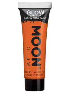 Make Up & Prosthetics - Horror Make Up Glow in the Drak Face Paint Orange 12ml Each