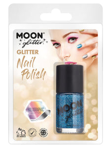 Make Up & Prosthetics - Horror Make Up Holographic Nail Polish Blue 14ml Each