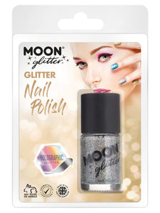 Make Up & Prosthetics - Horror Make Up Holographic Nail Polish Silver 14ml Each