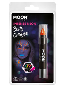 Make Up & Prosthetics - Horror Make Up Intense Neon UV Body Crayons Orange 3.5g Each