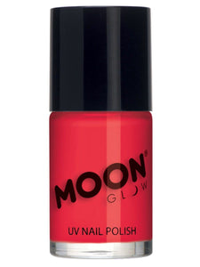 Make Up & Prosthetics - Horror Make Up Intense Neon UV Nail Polish Neon Red 14ml Each