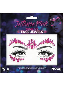 Make Up & Prosthetics - Horror Make Up Intense Pink Glow Face Jewels