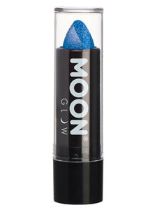 Make Up & Prosthetics - Horror Make Up Neon UV Glitter Lipstick Blue 5g Each