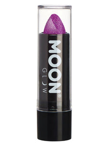 Make Up & Prosthetics - Horror Make Up Neon UV Glitter Lipstick Purple 5g Each