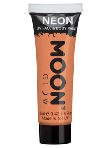 Make Up & Prosthetics - Horror Make Up Pastel Neon UV Face Paint Orange 12ml Each