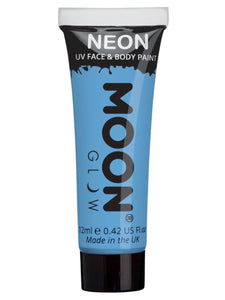 Make Up & Prosthetics - Horror Make Up Pastel Neon UV Face Paint Pastel Blue 12ml Each