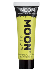 Make Up & Prosthetics - Horror Make Up Pastel Neon UV Face Paint Yellow 12ml Each