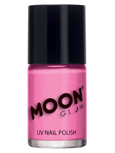 Make Up & Prosthetics - Horror Make Up Pastel Neon UV Nail Polish Pastel Pink 14ml Each