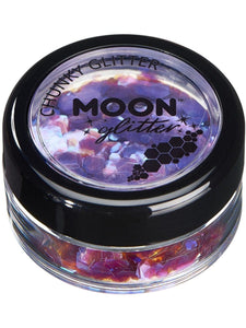 Make Up & Prosthetics - Horror Make Up Purple Iridescent Chunky Glitter 3g Each