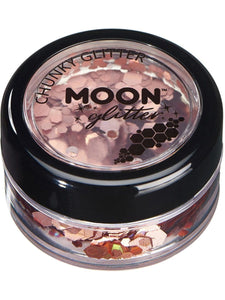 Make Up & Prosthetics - Horror Make Up Rose Gold Holographic Chunky Glitter 3g Each