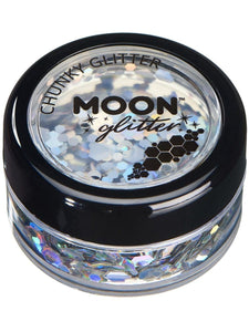 Make Up & Prosthetics - Horror Make Up Silver Holographic Chunky Glitter 3g Each