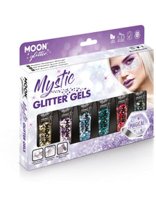 Make Up & Prosthetics - Make Up Kits Mystic Chunky Glitter Gel Assorted Boxset