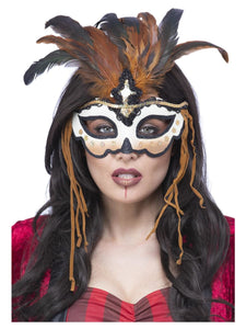 Mask - Halloween Mask Voodoo Priestess Eyemask