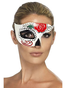 Mask - Masquerade Mask Day of the Dead Half Eye Mask