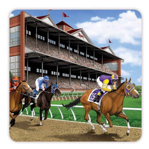 Tableware - Coasters & Doyley Horse Racing Coasters 8.3cm x 8.3cm 8pk