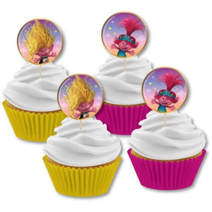 Tableware - Cupcake Stand & Cases Trolls 3 Band Together Cupcake Pick Set FSC