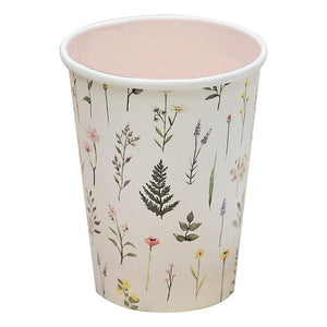 Tableware - Cups Bridal Bloom Floral Paper Cups 8pk