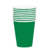 Festive Green HC Paper Cups FSC 354ml 20pk