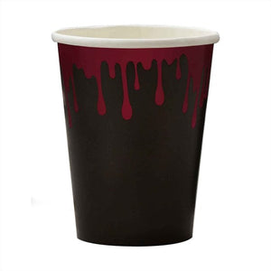 Tableware - Cups Fright Night Blood Drip Paper Party Cups FSC 8pk