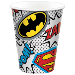 Tableware - Cups Justice League Heros Unite HC Paper Cups 266ml 8pk